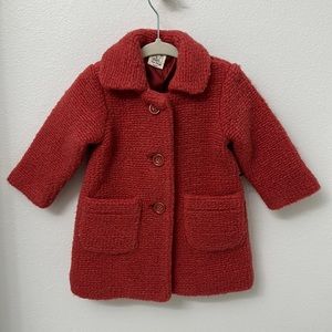 Nice Things Mini girls wool knit jacket